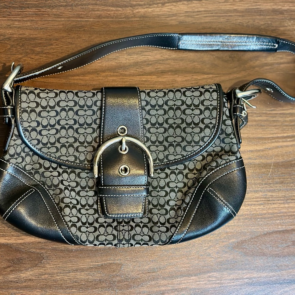Coach Signature Jacquard Mini Shoulder Bag